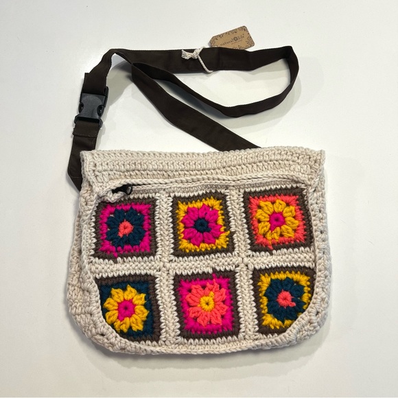 NATURAL LIFE Handbags - NWT Natural Life Boho Floral Fanny Pack Belt Bag Crochet